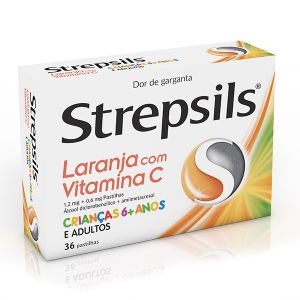 Strepsils Laranja Vitamina C Pastilhas