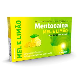 Mentocaína Mel E Limão Pastilhas