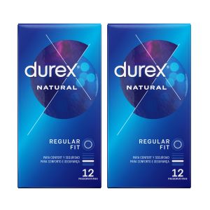 Durex Natural Plus  Preservativos 12 + 12 Grátis